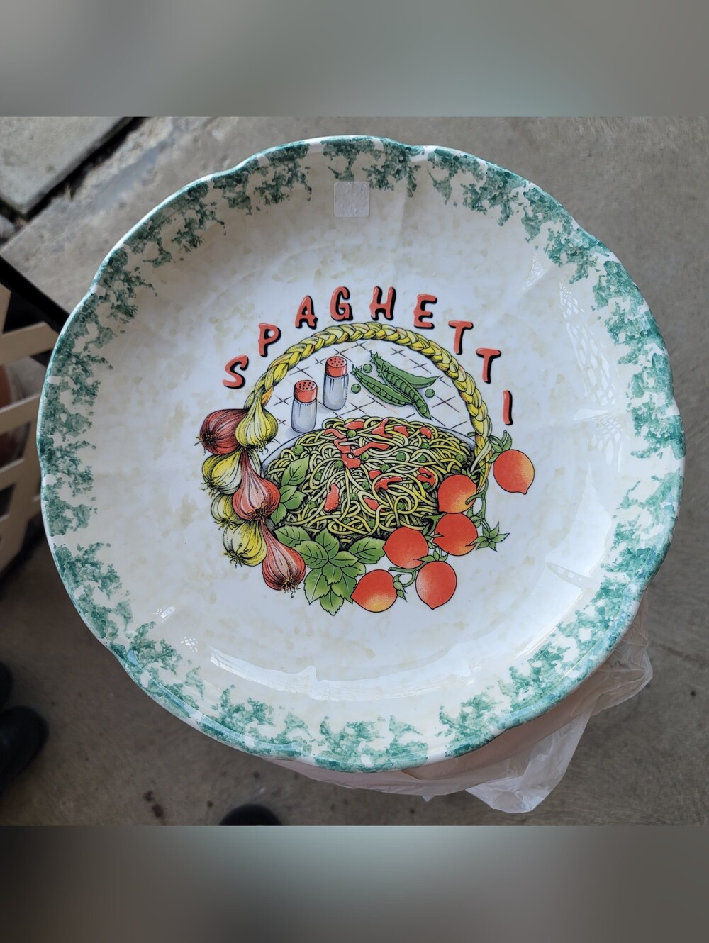 Vintage Discontinued Himark Master Pasta Spaghetti Serving Dish.  12"